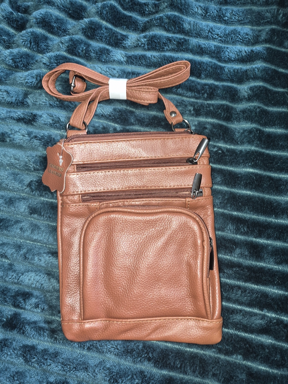 Brown Leather Crossbody Bag - Compact Everyday Carry